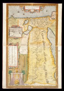 古代エジプトの地図、1584年